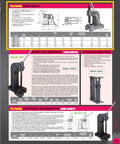 Badge Worthy Badass 5 Ton Arbor Press With Rock Solid Cast Iron Base And Removable Steel Anvil detailed specifications image.