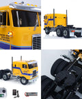 1/14 Scale RC DIY Tractor Truck 6x4 For Tamiya Chassis 56304 With 3-Speed Transmission, Light And Sound System, RTR Flysky Radio