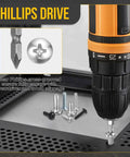 Phillips drive machine screw with drill, showcasing Standard 10-32 Phillips Pan Head Machine Screws, 304 Stainless Steel, 2-1/2 Inch Length.