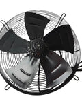 Beefy Industrial Axial Air Fan For Machinery Cooling, Four Blade, 500 Series Range YSWF102-4 To YSWF138-4-630, top view