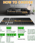 Heavy Duty Couch Bottom Support Board For Sagging Sofas, solid wood core with dimensions 70inch x 21.5inch for sofa measurement guide.