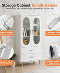 White cabinet with sliding barn door handle set in aluminum alloy, 5.7 to 5.9 inch pulls, silver, highlighted details.