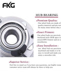 Front Wheel Bearing Hub Assembly For 2004-2012 Chevy Malibu ABS with close-up view of metal hub and ABS sensor