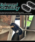2 Pack Rubber Exhaust Hangers Heavy Duty Muffler Mounts For Chevy Silverado And Express 1500 2500 3500, OEM 25956663 15740212 15092802, Easy Install Durable Car Exhaust Bracket shown mounted enhancing stability