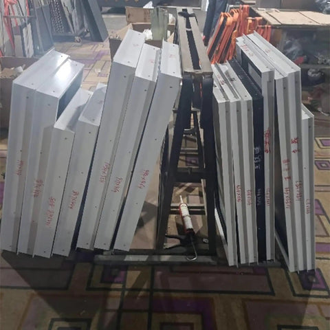 Pro Grade Aluminum Access Panel For Drywall Walls Hvac Plumbing Duct Inspection Door stacked vertically against a stand.