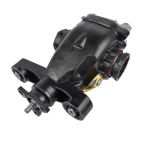 Heavy Duty Rear Differential Axle Carrier Black Drop In Replacement For Cadillac ATS 2.5L 2013 Models With 3.45 Gear Ratio, side view showcasing robust design.