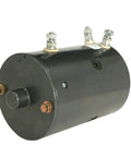 Heavy Duty Winch Pump Motor For Warn 8274 46 2262 MBJ4401 MBJ4401S 7536 W8941 Replacement Engineered Aftermarket Unit black housing