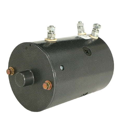 Heavy Duty Winch Pump Motor For Warn 8274 46 2262 MBJ4401 MBJ4401S 7536 W8941 Replacement Engineered Aftermarket Unit black housing