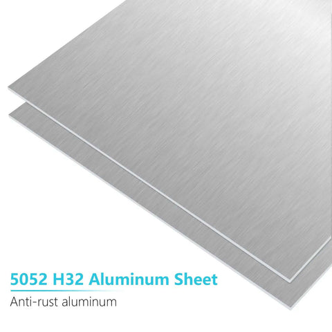 12x12 Inch Aluminum Sheet 1/16 Inch Thick 5052 H32 Plate With Double Protective Film for DIY Crafts and Metal Projects, smooth finish
