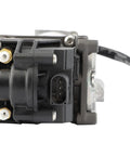 Detailed view of Bulletproof Heavy Duty Electric Air Suspension Compressor compatible with Tesla Model S and X showing single unit design.