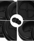 36 Pcs Ultimate Black Rubber Grommet Kit Perfect For Heavy Duty Wire And Cable Protection With High Temp Resistant Design To Shield Your Cords From Sharp Edges On Any Project. black rubber grommets, close-up