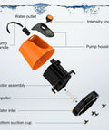 All Round Water Intake Submersible Pump For Fish Tanks Ponds And Hydroponics With 360 Degree Bottom Suction 985 Liters Per Hour Flow