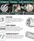 Image of High Octane 1/4-20 X 1 Socket Head Cap Screws in Knockout 304 Stainless Steel with hex drive for heavy duty use.