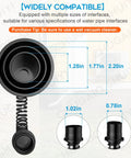 Universal Ac Drain Line Cleaner Adapter That Clears Sticky Gunk Fast showing multiple size interfaces for wet vac compatibility.