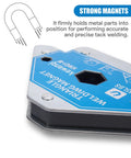 Strong 110 Lbs Magnetic Welding Clamps for precise tack welding and secure metal positioning.