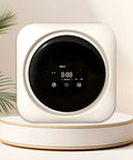 Slick Compact Portable Washer Dryer Combo Built For Tiny Rooms With Smart Touchscreen Control on display with digital timer.