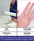 Clear Plastic Drop Cloth 9 By 12 Feet 1 Mil Light Duty Plastic Sheeting For Painting Floor And Furniture Cover Waterproof Dust Barrier