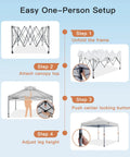 Step-by-step guide for 10x10 Pop Up Canopy With Center Lock One Push Instant Setup And No Fuss Wheeled Outdoor Gazebo Beach Tent