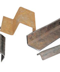 Metal pieces bent using Off Road 20 Ton Press Brake Heavy Duty DIY Builder Kit For Metalworking And Sheet Metal Bending Projects.