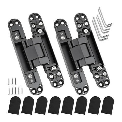 Weldable Barrel Door Hinges For Hidden Adjustable And Folding Doors Built To Last Heavy Duty Bearing Hinges with install kit