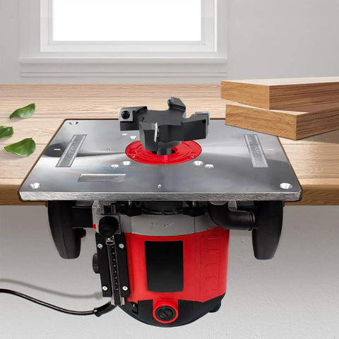 Heavy Duty CNC Spoilboard Surfacing Router Bit Workhorse With 3 Inch Cutting Diameter And One Half Inch Shank 4 Wing Carbide Insert on router
