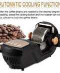 Straight To Fresh Results Using This Fully Automated Electric Coffee Bean Roaster With A Heavy Duty 1600W Motor And Durable Steel Drum To Whip Up Your Daily Grinds Around The House Without Hassle, showing cooling function.