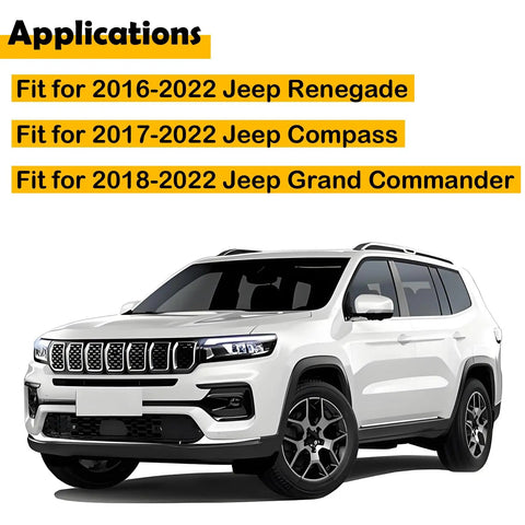 Jeep Fuel Tank Door Latch Actuator Kit With Spring Pin for 2016-2022 Renegade, 2017-2022 Compass, 2018-2022 Grand Commander 2-Pin