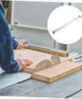 Pro Grade Rock Solid Aluminum Extrusion Profile Featuring T Track Slot Guide And Linear Rail Hardware for use with a table saw.