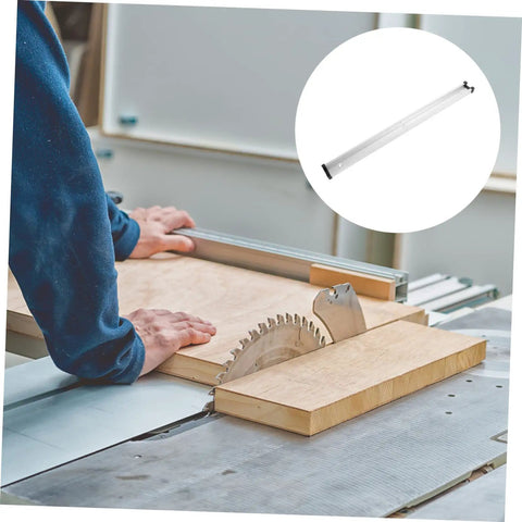 Pro Grade Rock Solid Aluminum Extrusion Profile Featuring T Track Slot Guide And Linear Rail Hardware for use with a table saw.