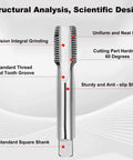 M14 x 1.5mm Thread Tap HSS 6542 Extra Long 200mm with design features labeled, including standard thread and anti-slip shank