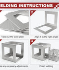 Welding instructions for 12 Piece Welding Practice Kit With Type 201 Stainless Steel Coupons for realistic practice.