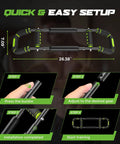 Quick and easy setup steps for Twister Arm Trainer For Men Premium Steel Frame With 5 Level Adjustable Resistance home gym equipment