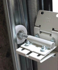 Installed 15 Pack 2 Inch Nylon Garage Door Rollers With Sealed 6200ZZ Bearings on metal track for smooth operation.