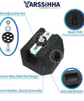 Heavy Duty Mini Split Base Pad Set for Ductless AC and Heat Pump, rubber anti-vibration mounting pad with aluminum rail