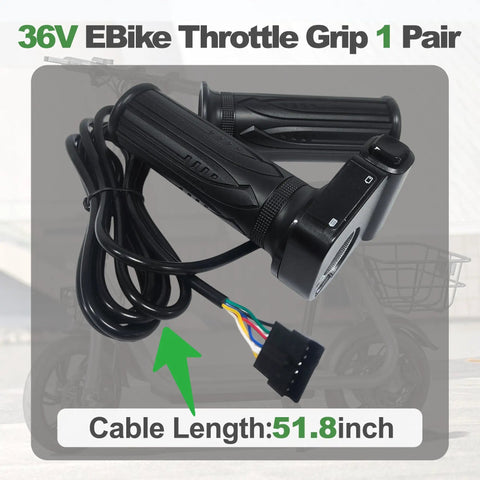 36V E Bike Throttle Grip With LCD Display And Cruise Control For Jetson Bolt Pro JX10 Atlas Ancheer And DYU D3F D2F C3 C4 250W Replacement Ergonomic Non Slip Handle