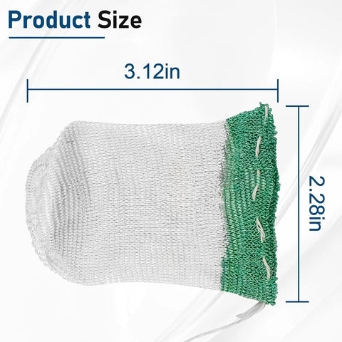 20 Pack Coleman Standard String Tie 21 Lantern Mantles Replacement Set For Outdoor Camping, shown with dimensions