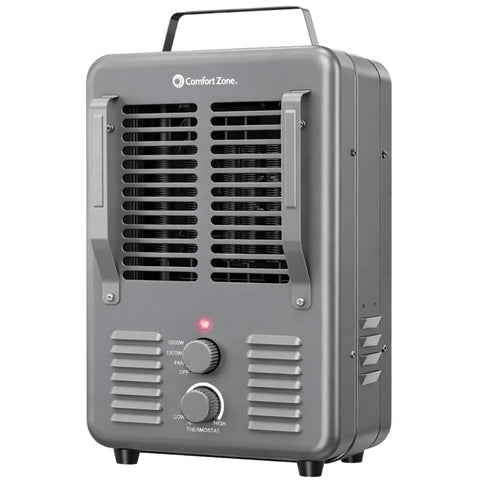 Toasty Up Your Garage Or Greenhouse With This Portable Milkhouse Style Electric Space Heater, Adjustable Thermostat, 1500W