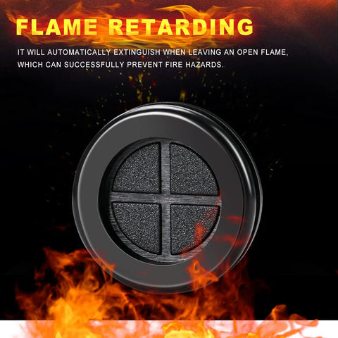 46-Piece Rubber Grommet Kit For Wiring, Premium Soft Double Sided Black Firewall Grommets shown with flame retarding feature