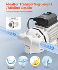 Heavy Duty Def Transfer Pump, Smooth 8 GPM Self Priming Electric Urea Extractor With Copper Motor, No Hassle 26 Ft Lift For Automotive Refueling And Oils, Dual Voltage with fluororubber material and seals.