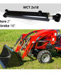 Beefy Heavy Duty Welded Hydraulic Cylinder 2 Inch Bore 18 Inch Stroke With Cross Tube Ends Double Acting 3500 PSI Industrial Grade