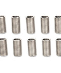10 stainless steel coiled inserts from 50 Piece Wire Thread Insert Sleeve Kit For M10 X 1.5 Screws