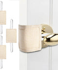 Three Pack Door Silencers For Quiet Close Cushions With Durable Straps And Elastic Bands No More Door Slams Noise Blocker Latch Cover Pads