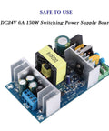 Heavy Duty Ac 100 240V To 24V Dc Switching Power Supply Module Delivers 150 Watts Of Rock Solid Juice To Industrial Control Gear With Zero Drama Regulation, compact design with components.
