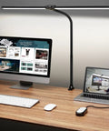 Ultra Wide Dual Head LED Desk Lamp With Clamp, 50 Adjustable Lighting Modes, Eye Caring Task Light For Home Office And Large Monitors.