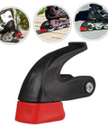 Quad Skates Toe Guards Inline Skate Brake System Replacement Kit With Toe Stops Safety Brake Pad Easy Install Screws Black Red