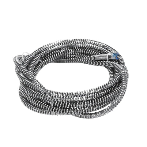 Heavy Duty 12Mm Drain Auger Pipe Snake For Kitchen Sink And Shower Drain Clog Rooter with 3m thick alloy steel cable.