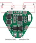 Six Pack 3S 8Amp 12V 18650 Lithium Battery Protection Board BMS Module with circuit details and charge points.