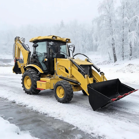 Compact Backhoe Loader Tractor 4x4 Do It All Digger And Loader For Backyard Gardening Farmland Small Construction Projects