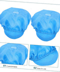 Blue Anti Static Work Caps 5 Pack Breathable Polyester Mesh Hat Lightweight Dustproof Headwear For Industrial Floors And Kitchen Shifts No Sweat Design For The Daily Grind, featuring a comfortable mesh design.