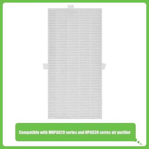HRF-G Replacement Filter for Honeywell HPA Series Purifiers, rectangular True HEPA filter front view, on white background